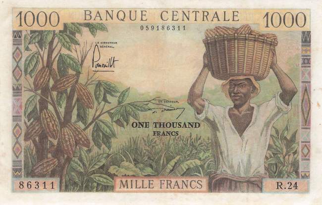 Kamerun 1000 Francs 1962 p12b